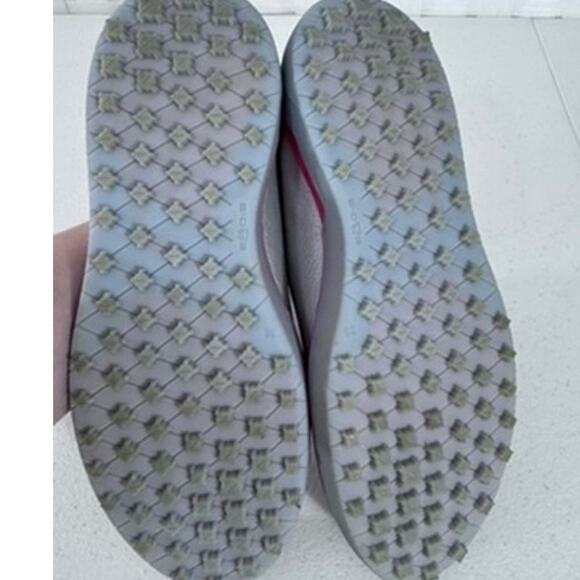 "ECCO" Women's,Golf Tray‎ Hydromax,Spikeless Shoes,Metallic Silver Orange Sz 38 - Picture 9 of 9